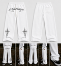 White baggy sweats